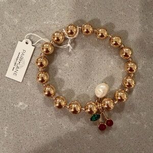 Park Lane Tart Gold Bracelet with Pearl and Gem Charms